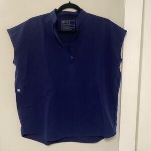 Navy Figs Rafaela scrub top